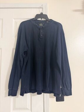 Men’s RedHead Navy Long-Sleeve Waffle Henley